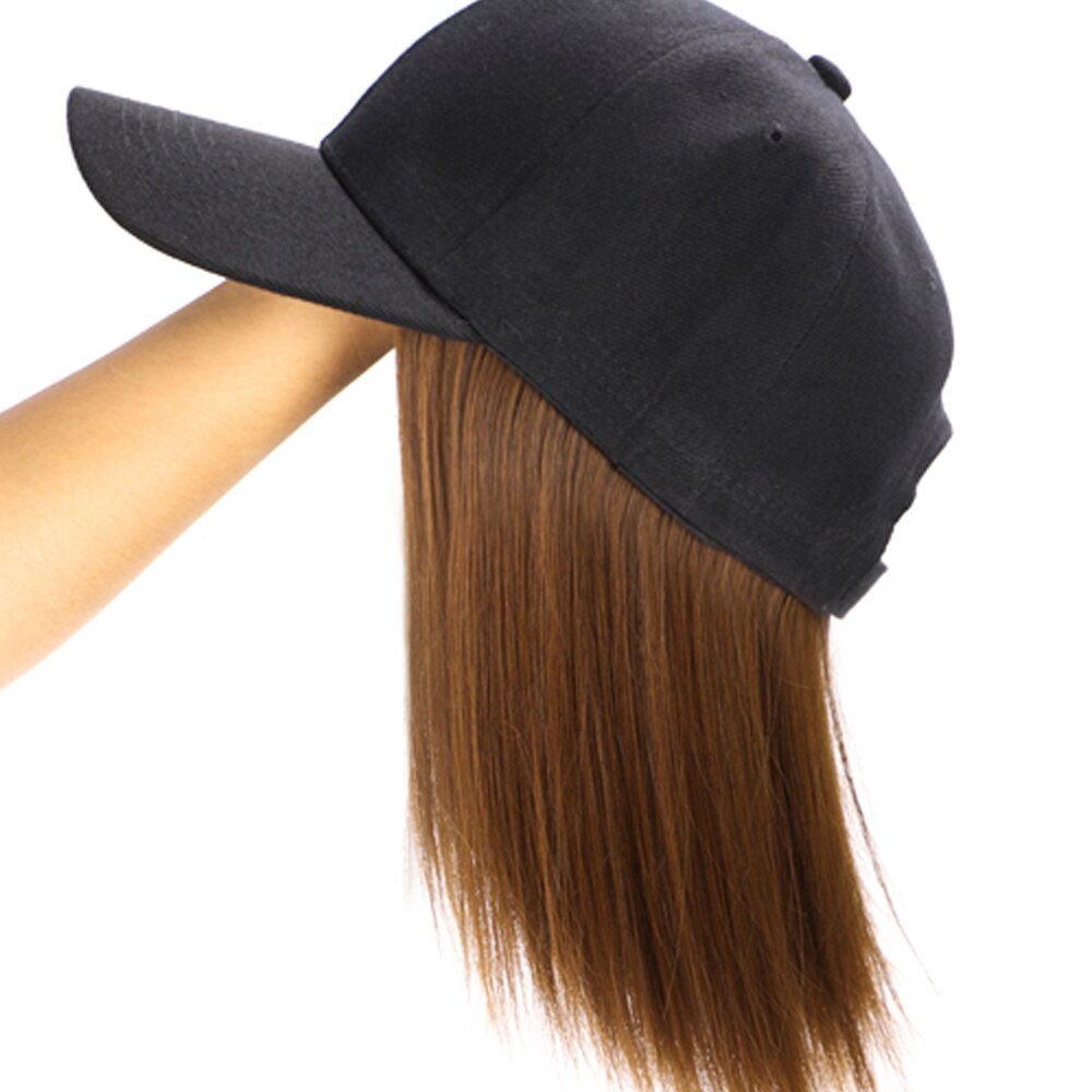 Kurze 8 "Synthetische Bob Baseball Kappe Haar Perücke Pop Perücke Haar Verlängerung Verstellbare Kappe Perücke Haar für Frauen Schwarz/rosa/Weiß Farbe