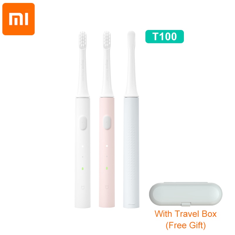 Xiaomi Mijia T100 Schall- Elektrische Zahnbürste Erwachsene Ultraschall Automatische Zahnbürste USB Aufladbare Wasserdicht mit Reise Kasten