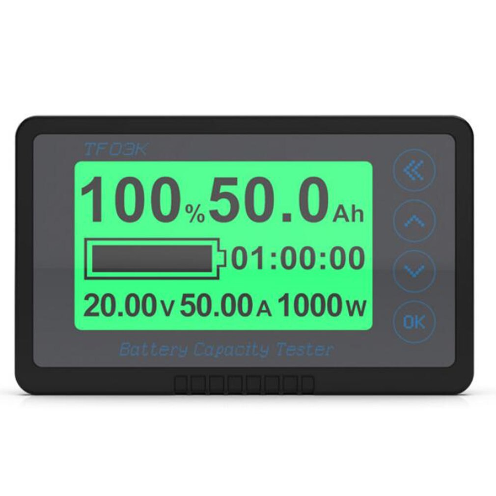 50A-500A TF03K Multifunktionale Coulomb Meter Elektrische Auto touren Auto Batterie Energie Kapazität Überwachung Anzeige Voltmeter