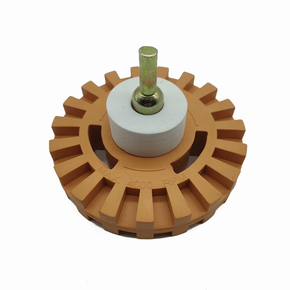 100mm Bohrmaschine Adapter Gummi Radiergummi Rad Aufkleber Entfernung Anti kratzen Praktische Nadelstreifen Schnell Radiergummi Rad Gummi Auto Waschen