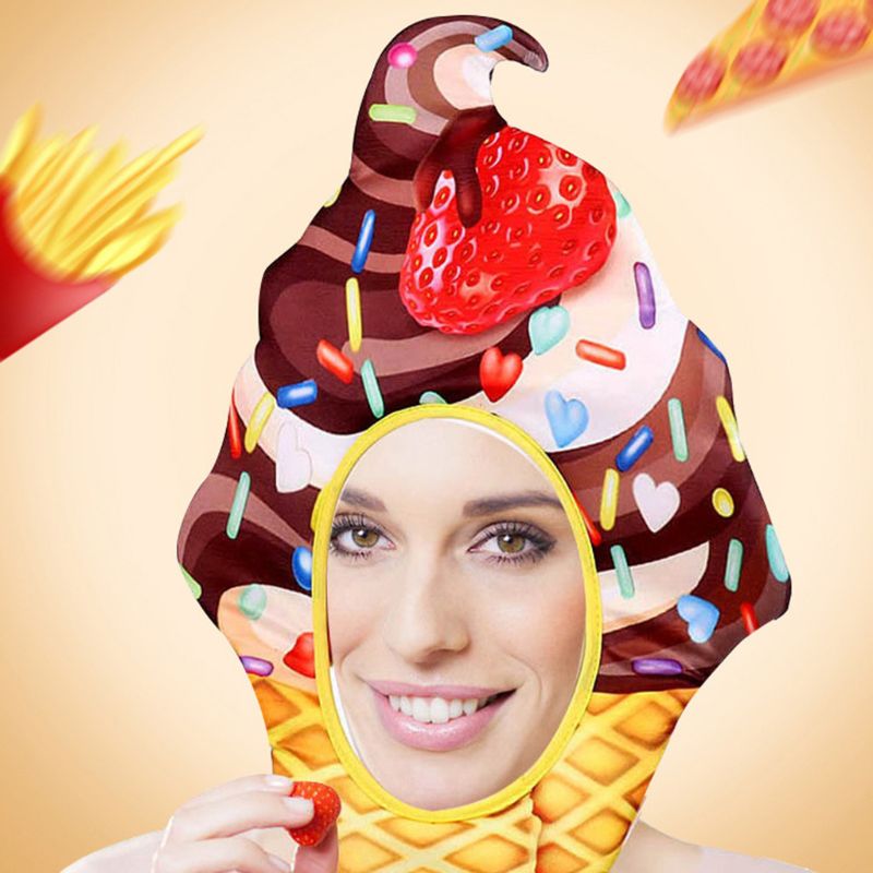 Männer Frauen Kreative Lustige Frucht FoodCap Maske Halloween Party Cosplay Kopfbedeckungen Haube Hütte Karneval Kopfstück Dekoration