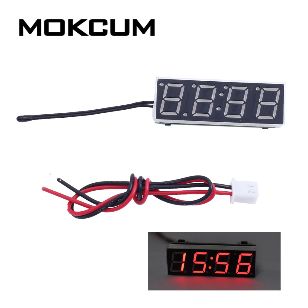 0,56 zoll verrotten Farbe RTC Elektronische Uhr Anzeige Modul 4bisschen LED Temperatur Anzeige Spannung Monitor Digital ClockReal Zeit Uhr