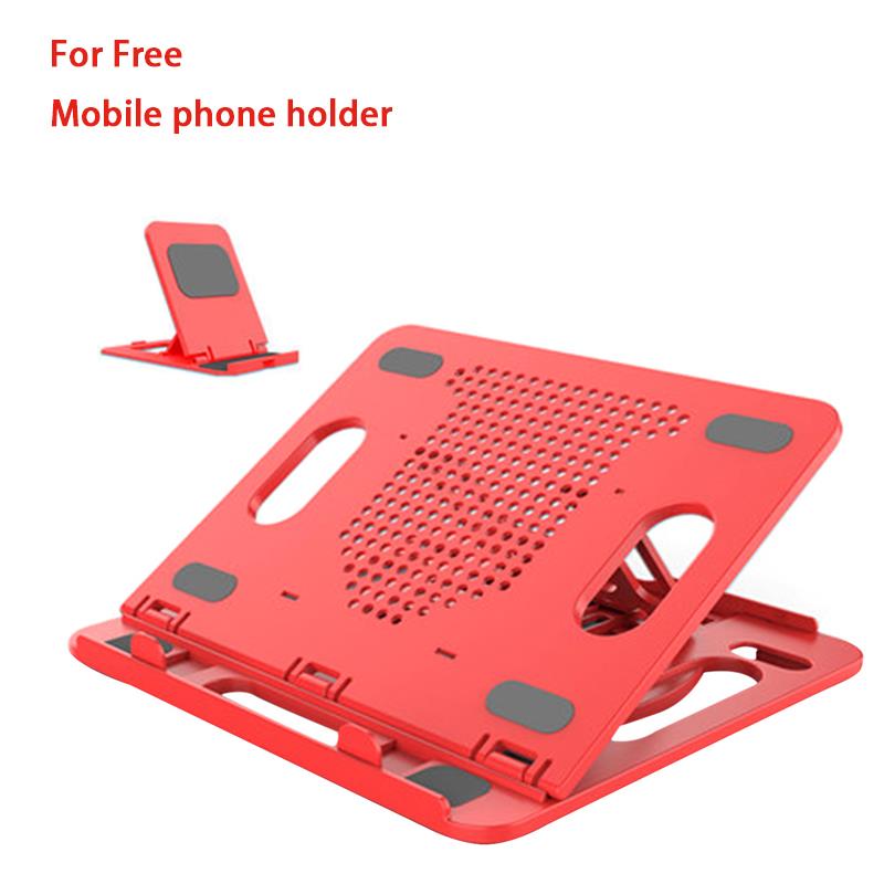 Tragbaren Laptop Stand + Telefon Halfter Faltbare sup5Hafen Basis Notizbuch Stand Für Macbook Profi Lapdesk PC Computer Laptop Halfter