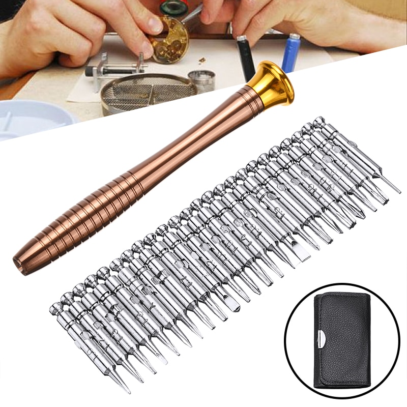 Multifunktionale Uhr Schraubendreher Werkzeuge einstellen Uhrmacher Berufs Uhr Uhr praktisch Gläser Reparatur Hand Werkzeug Präzision
