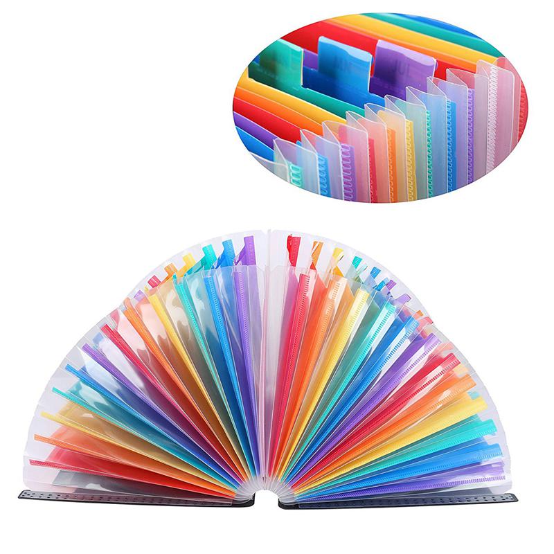 24 taschen Ausbau Datei Ordner Große Raum A4 Einreichung Ordner Kasten Datei Geschäft Hause Büro Dokument Akkordeon Datei Stor