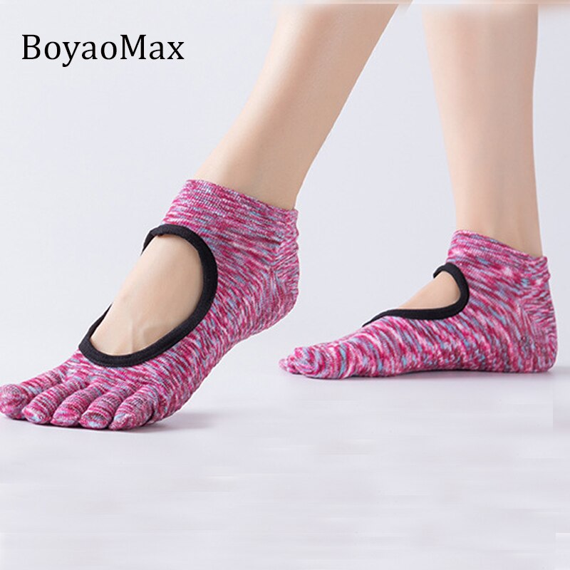 BoyaoMax nahtlose Yoga socken nicht-Unterhose Melange farbe baumwolle socken fünf zehen Fitness socken für frauen neue