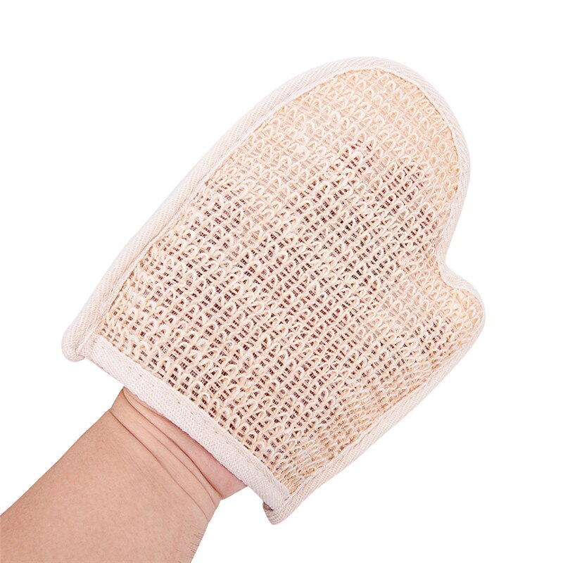1pc Schlecht Hanf Dusche Wannen Entfernen Peeling Handschuhe Schmutz Reibt Zurück Blut Schlecht Handschuh Schlecht Sauna Zubehör