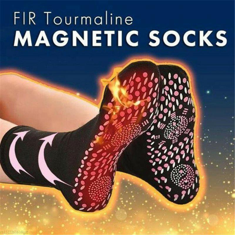 1 paar unisex selbst-Heizung Gesundheit Pflege Socken Turmalin Magnetischen Therapie Bequem Und Atmungsaktiv Fuß Massagegerät Warme Fuß