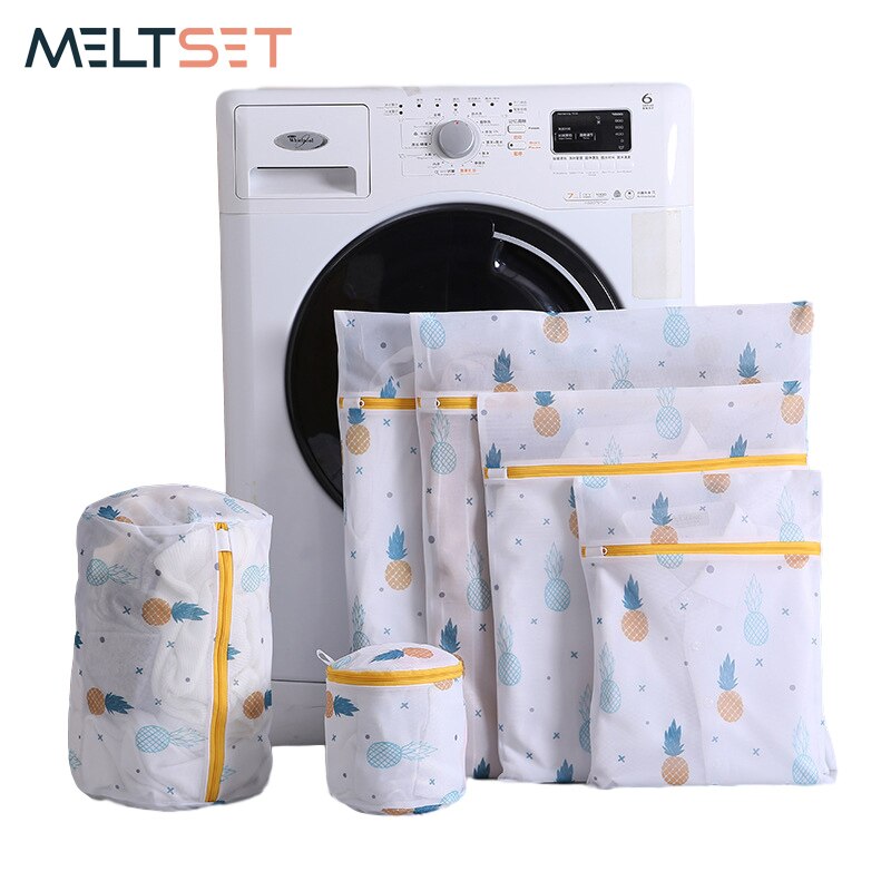 6 teile/satz Gittergewebe Wäsche Tasche Waschen Netz Tasche Für Kleidung Unterwäsche Bh Socke Waschmaschine Wäsche Waschen Taschen Schmutzige Wäsche taschen