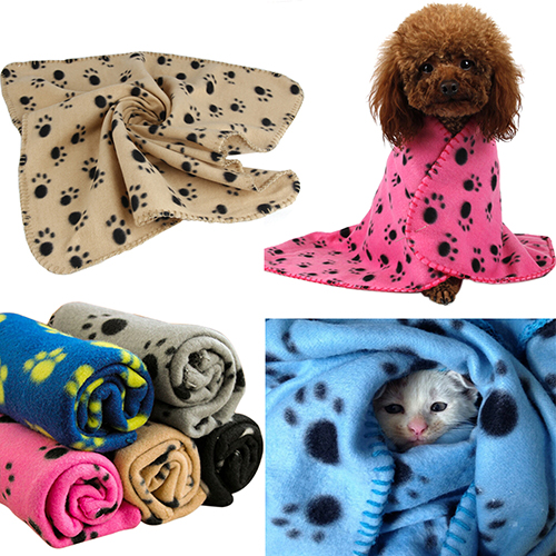 Haustier Katze Kätzchen Hund Welpen Winter Decke Warme Betten matt Abdeckung Weiche Vlies Pfote Druck Hunde Katzen Haustier Decke Vlies Handtuch