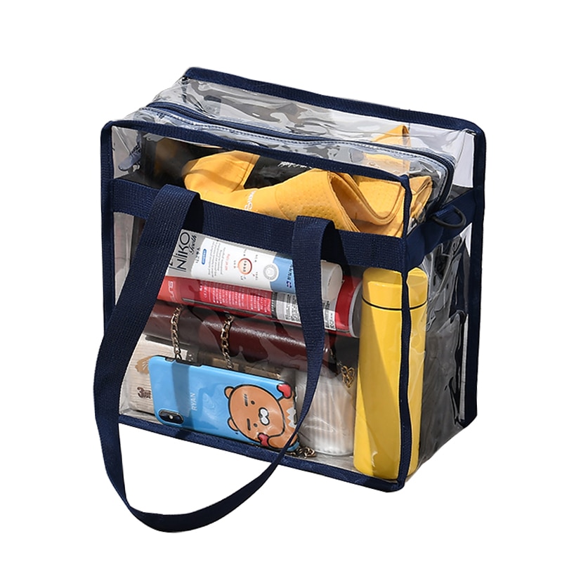 Wasserdichte Frauen machen-hoch Organizer tasche transparent pvc kosmetik tasche Große lagerung Wc tasche Reise Toiletten Tand tasche