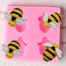 Biene Insekt Silikon bilden Tiere Kuchen Fondant Formen DIY Kuchen Dekorieren Werkzeuge Cookie Backen Süssigkeit Tonne Schokolade Gumpaste Formen