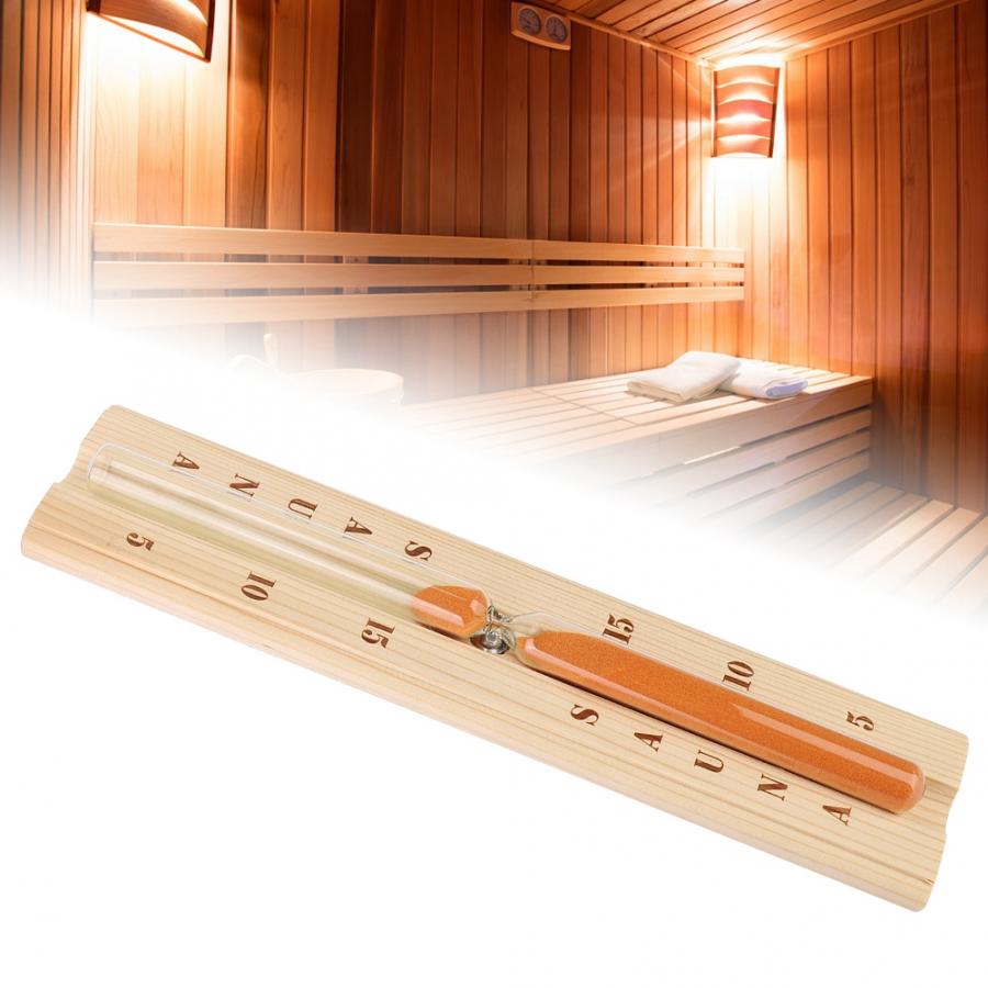 Sauna Holz Sanduhr Sand Timer Kiefer Sauna Sanduhr Uhr Genaue Hitzebeständig Holz Sand Timer Spa Schlecht Stunde Werkzeuge