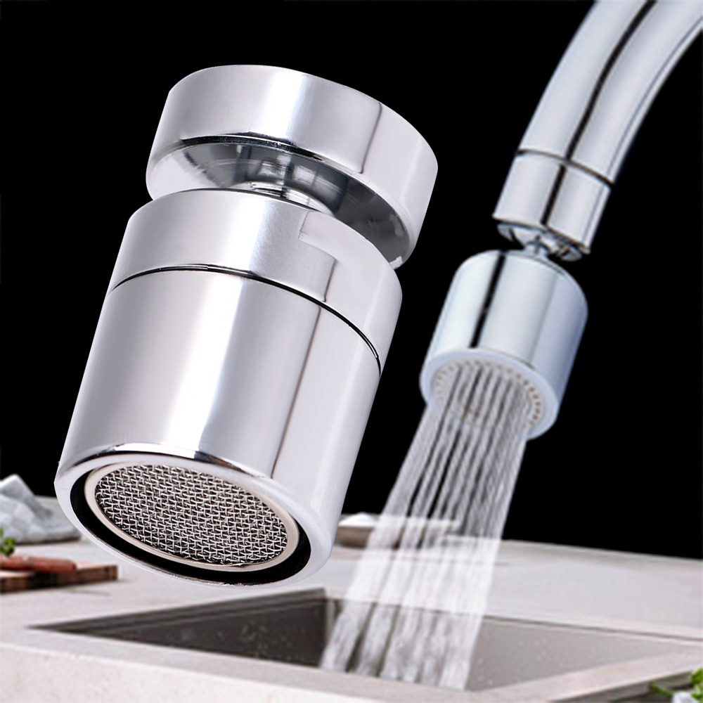 Wasserhahn Düse 360 Grad belüfter schwenken Wasserhahn Wasser Sparen Durcheinander Spritzgerät Waschbecken Rührgerät Stecker flexibel Küche Hardware- Poliert