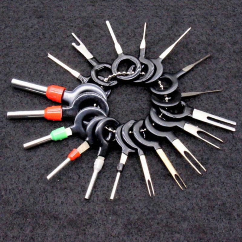 Entfernen Werkzeug 26/36/41/59Stck Auto Stecker Terminal Entfernung Werkzeug wählen Anschluss crimpen Stift Zurück nadel Blatt Metall Werkzeuge Stift