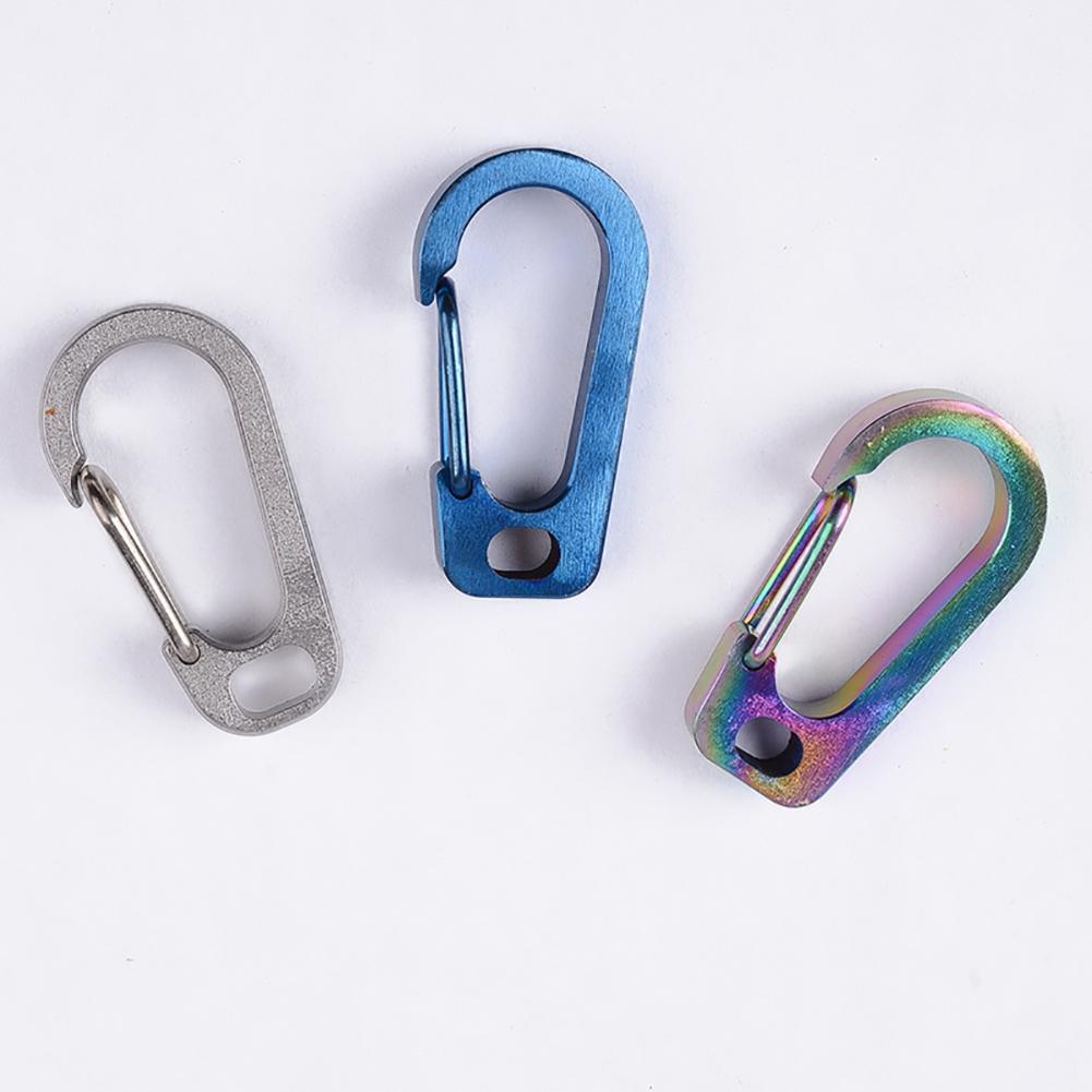 Karabiner Keychain Schnalle Titan Legierung Taille Gürtel Clip Anti-verloren Aufhänger Große zuletzt-Lagerbier Werkzeug für gürtel gürtel Rucksack ba