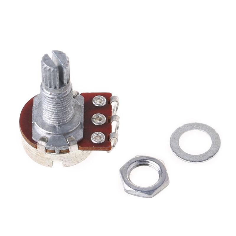A25K Potentiometer Keil Topf Elektrische Gitarre Bass Wirkung Ampere Tonne Volumen 18mm Welle Teile Gitarre Teil Zubehör