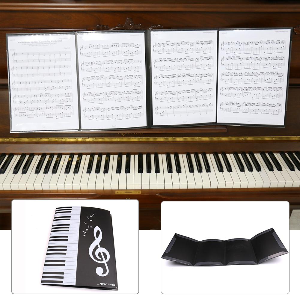 Faltbare Musik Blatt Punktzahl Ordner A4 Größe Erweitert Klavier Punktzahl Ordner Musik Zubehör