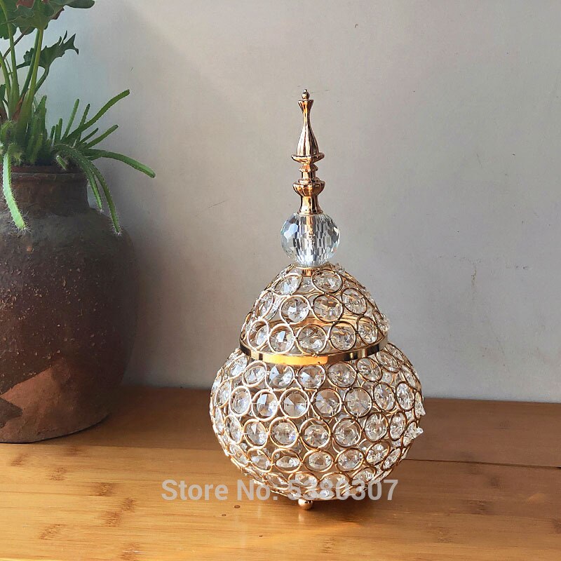 Luxus hochzeit center Weihnachten Heimat dekoration mit transparent kristall lagerung glas süßigkeiten Krug