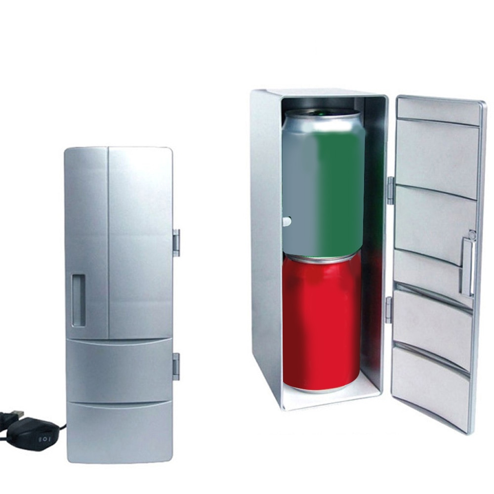 Auto DC12V Universal- & kalt Dual USB Mini Kühlschrank Mini USB Kühlschrank Sekretariat Heimat Kleine Kühlschrank
