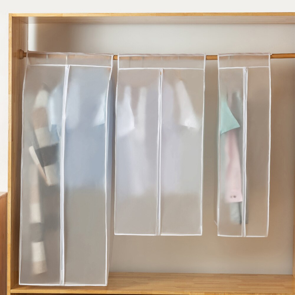 3D Reißverschluss Staub Kleidung Abdeckung Kleidung Lagerung Schrank Anzug Taschen Schrank KleiderbüGel fallen Kleidung Abdeckung Staub Tasche Hängen Veranstalter 1P