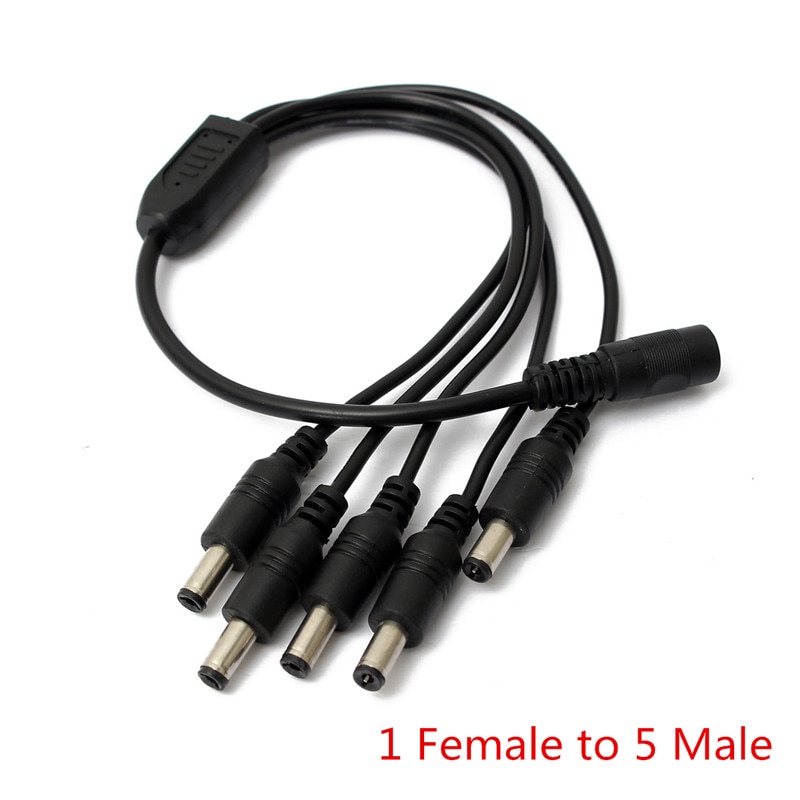 DC Energie Adapter Kabel DC 1 Weibliche 2 4 5 6 8 Stecker DC12V Energie Splitter Kabel 2,1mm /5,5mm Anschlüsse & Endgeräte