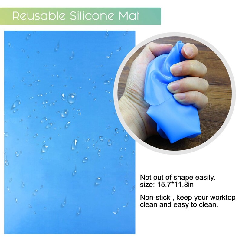 HEIßER-Silikon Mischen Tassen für Harz Silikon Messbecher 100Ml Epoxid Harz Mischen Tassen mit Silikon matt 2Stck Silikon Rühren St