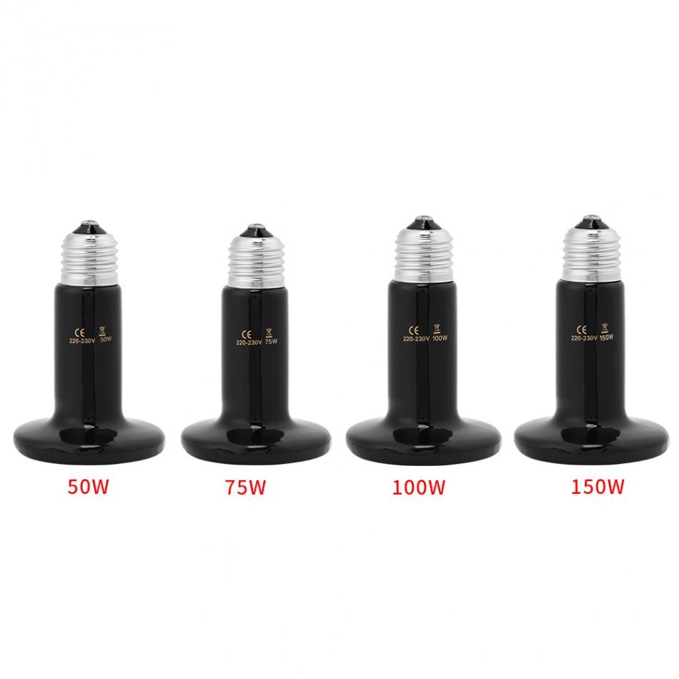 Haustier Heizung Licht Infrarot Keramik Emitter 50W 75W 100W 150W Haustier Heizung Lampe Reptil Glühbirne tiere Heizung Grübler keramik h