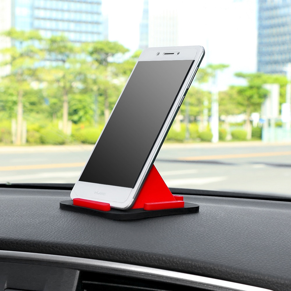 Auto Dekoration Pyramide Anti-Unterhose Pad Telefon Halfter Silikon nicht-Unterhose matt Armaturenbrett Dekoration Halfter Für praktisch 85x8 5x 49,5 MM