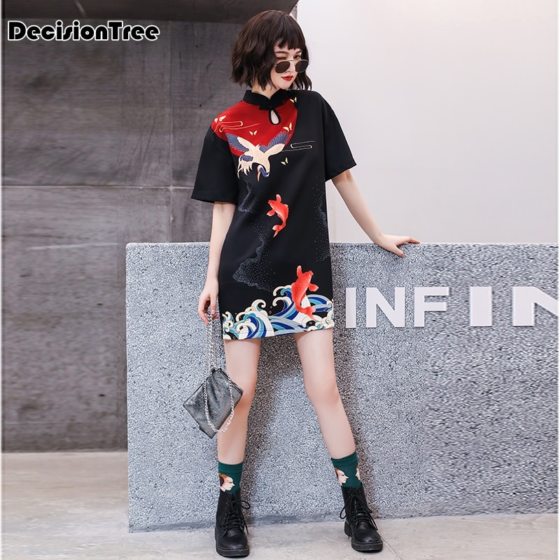 verbesserte cheongsam kleid ao dai vietnam kleidung spitze Blumen- drucken ao dai kleid vietnamesisch chinesischen kleid Volk stil qipao