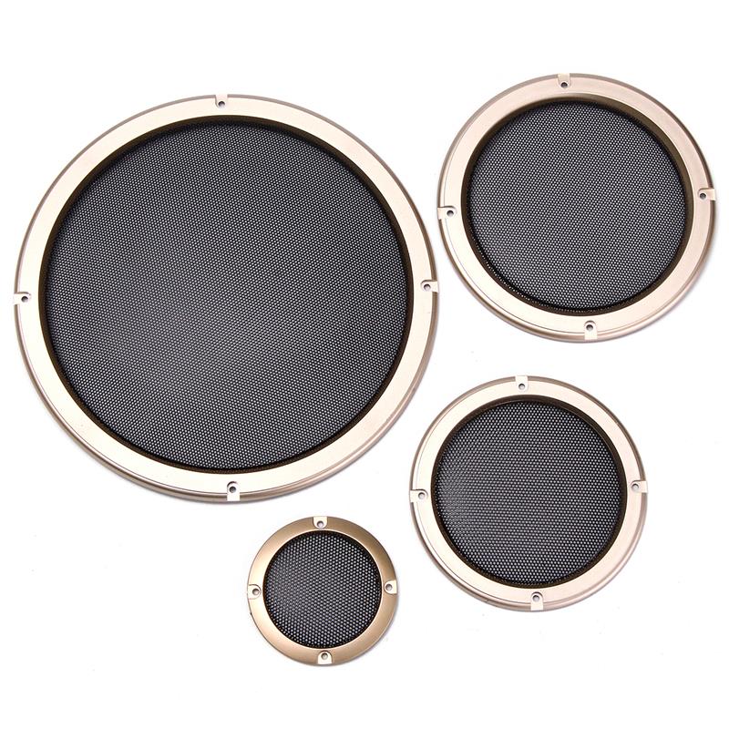 LEORY 1pc 3 'zoll Klang Kasten Gitter Lautsprecher Schutzhülle Netze Auto Lautsprecher Energie Verstärker Dekorative Kreis Einheit Netz