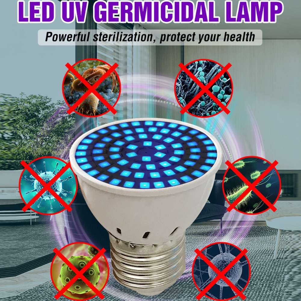 UV Keimtötende Birne E27 LED Mais Lichter Sterilisator Lampe Lichter LED-lampen Innen Desinfizieren Licht E27 Scheinwerfer