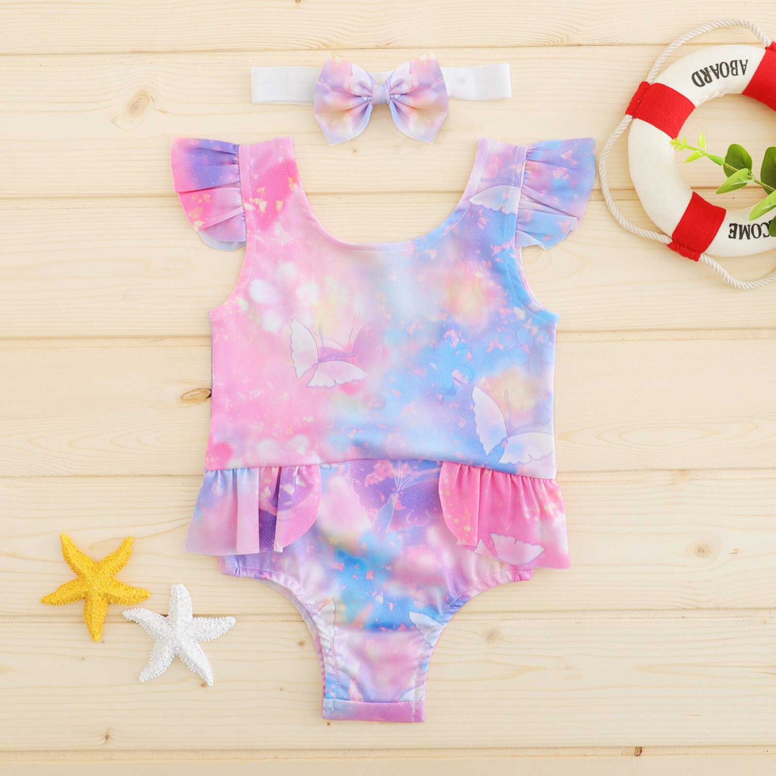 4 # Citgeett Ananas Art Baby Mädchen Bikini Badeanzug Bademode ärmellos Rosa Karosserie Gesamt Kleidung 0-4y Kind Badeanzug