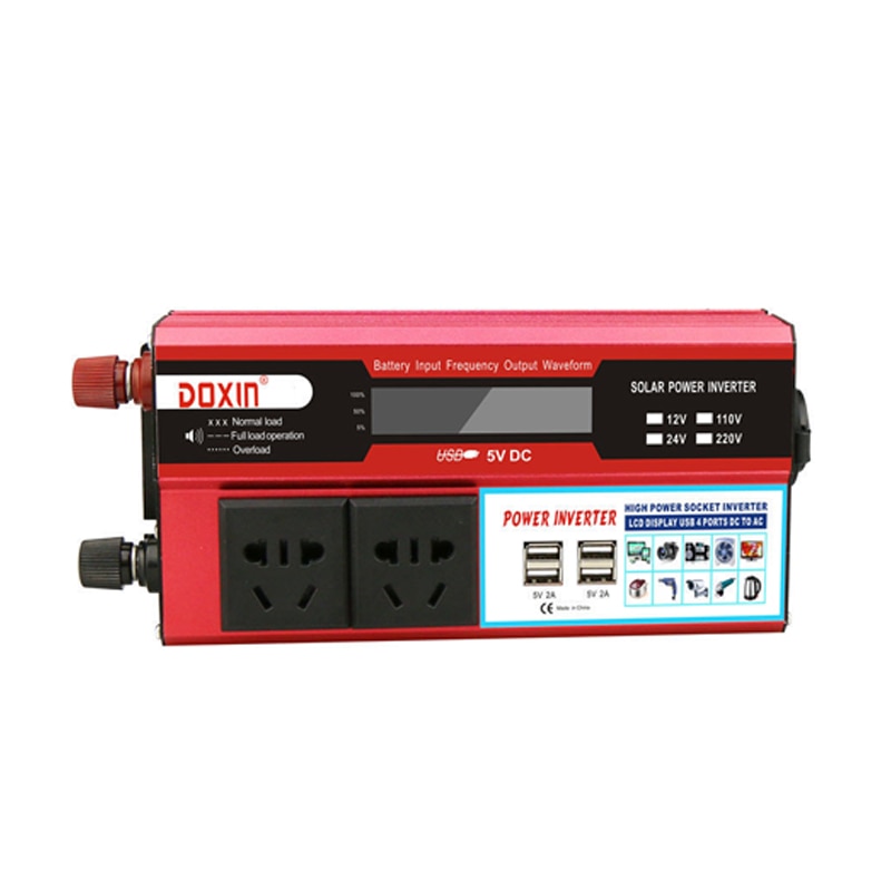 1000W Auto Energie Wandler DC 12V Zu AC 220V Tragbare Auto Energie Ladegerät Konverter Adapter Buchse Geändert Sinus Welle