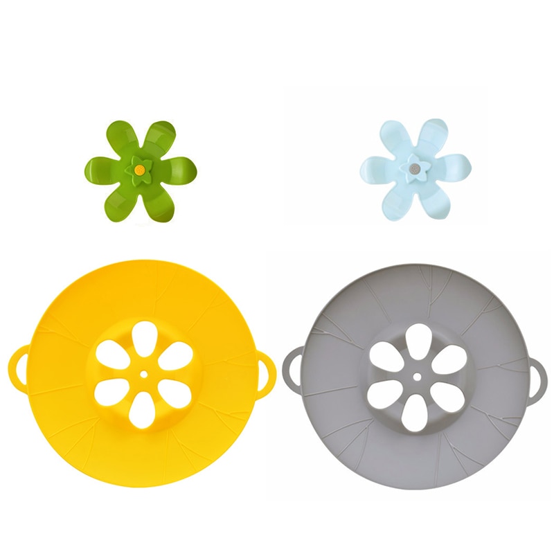 Silikon Topf Deckel Anti-verschütten Pfanne Abdeckung 3D Umweltfreundliche Blume Deckel verschütten Stopper Abdeckung Für Topf Pfanne Küche Kochgeschirr Utensil