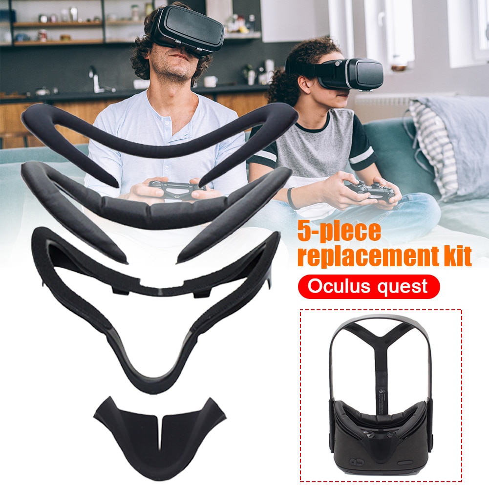 5 stücke Einfach Installieren Schutzhülle Weiche Gesichts Schnittstelle Halterung Nase Pad Anti Leckage Praktische VR Objektiv Abdeckung einstellen Für Oculus Suche