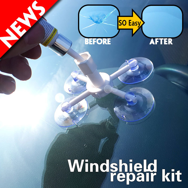 Auto Fenster glas Reparatur Harz Aushärtung Kleber Windschutzscheibe Reparatur Bausatz DIY Auto Fenster Reparatur Werkzeuge Glas Kratzer Riss Wiederherstellung