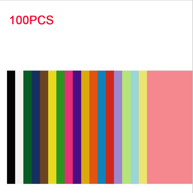 100 Stck zehn Farbe A4 Kopieren Papier Weiß doppelt-einseitig Farbe Handbuch Falten DIY Papier-schneiden Handwerk Origami drucken dokumentieren Datei