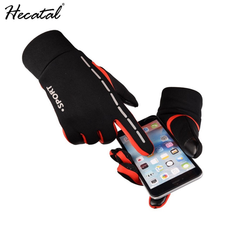 unisex Außen Reflektierende Reiten Wandern Handschuhe Tounch Bildschirm Wasserdicht Nicht-Unterhose Handschuhe Sport Handschuhe Fäustlinge für Männer Frauen