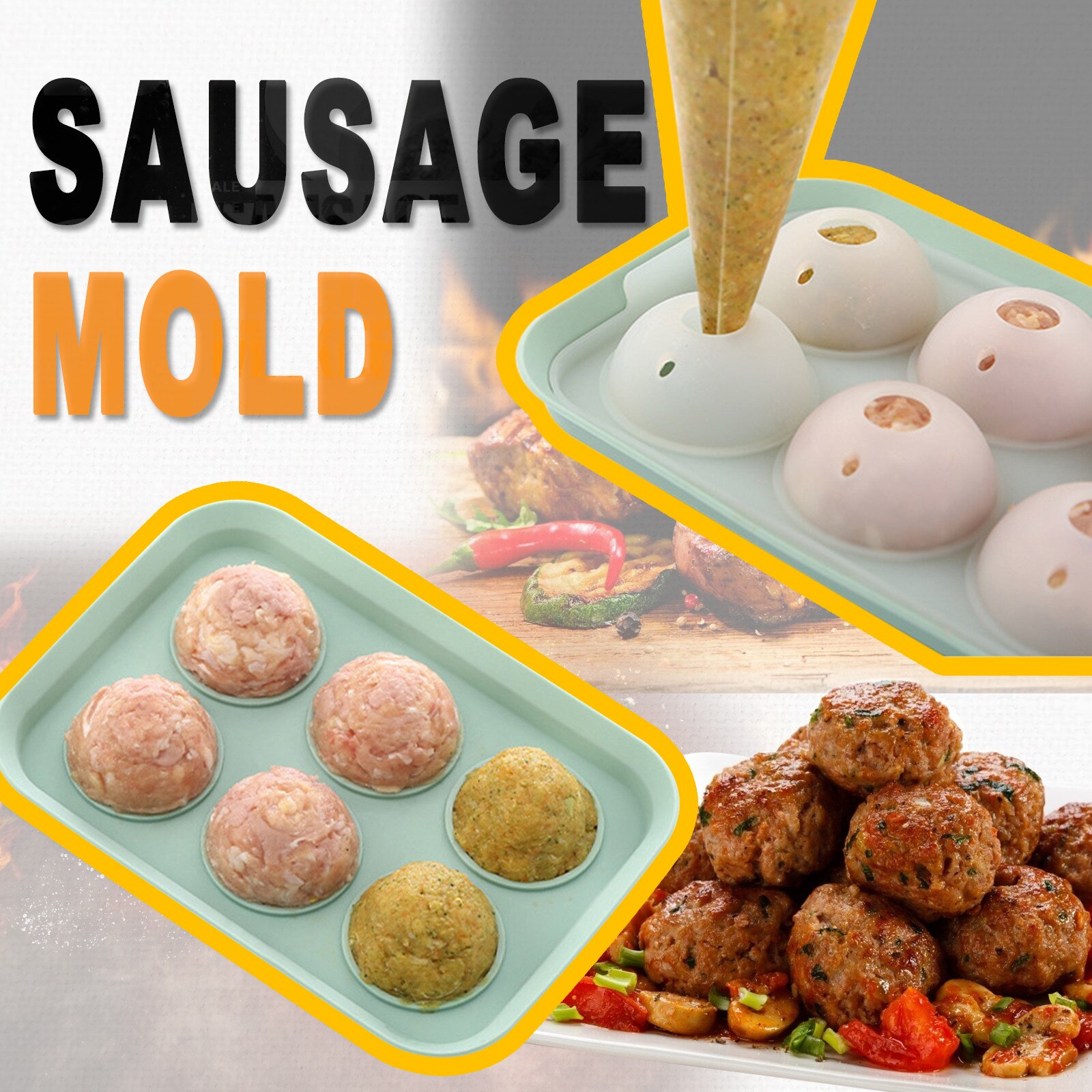 1 stücke Wurst Hersteller Silikon bilden DIY Heißer Hund Handgemachte Schinken Backen bilden hause backen werkzeuge küche Spielereien und zubehör