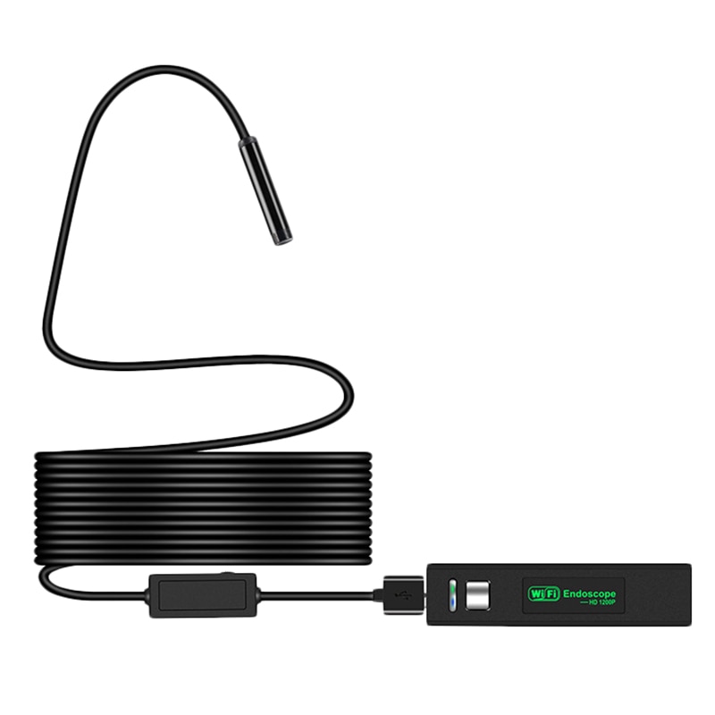 Drahtlose WiFi Endoskop Kamera HD 1200P Mini Weichen Kabel Inspektion Kamera 8mm LED Endoskop für IOS Android PC endoskop CNIM ho