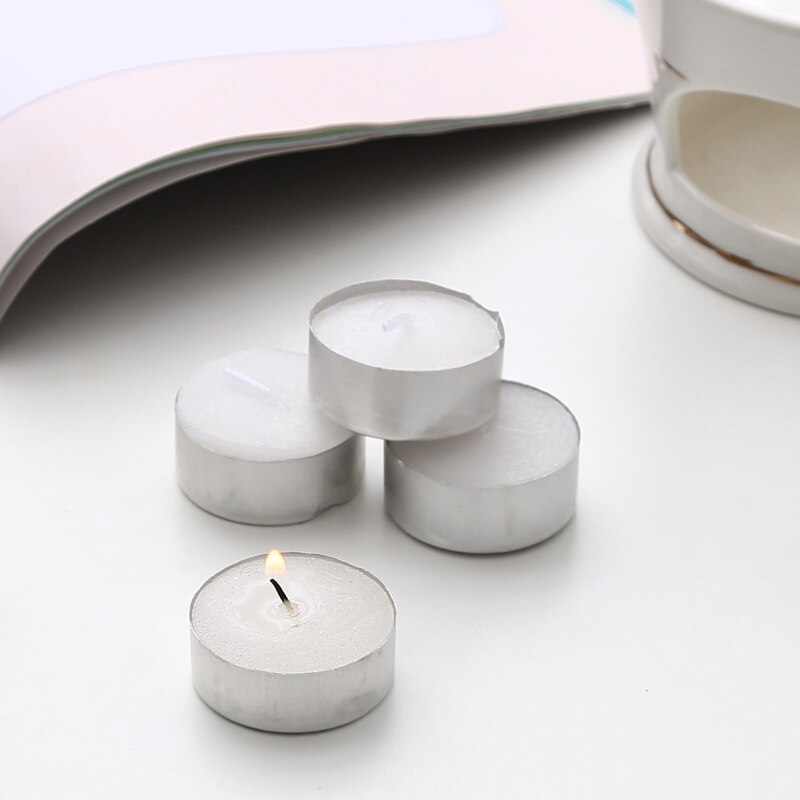10 stücke Rauchfreien Kerzen Romantische einstellen Ausdruck Geburtstag Kerzen Hochzeit Ausdruck Weiß Kleine Kerzen Aromatherapie Ofen