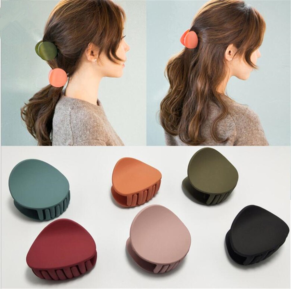 30 teile/los Frauen Haar Klaue Einfarbig Haar Krabben retro Platz Peeling Haar Clips