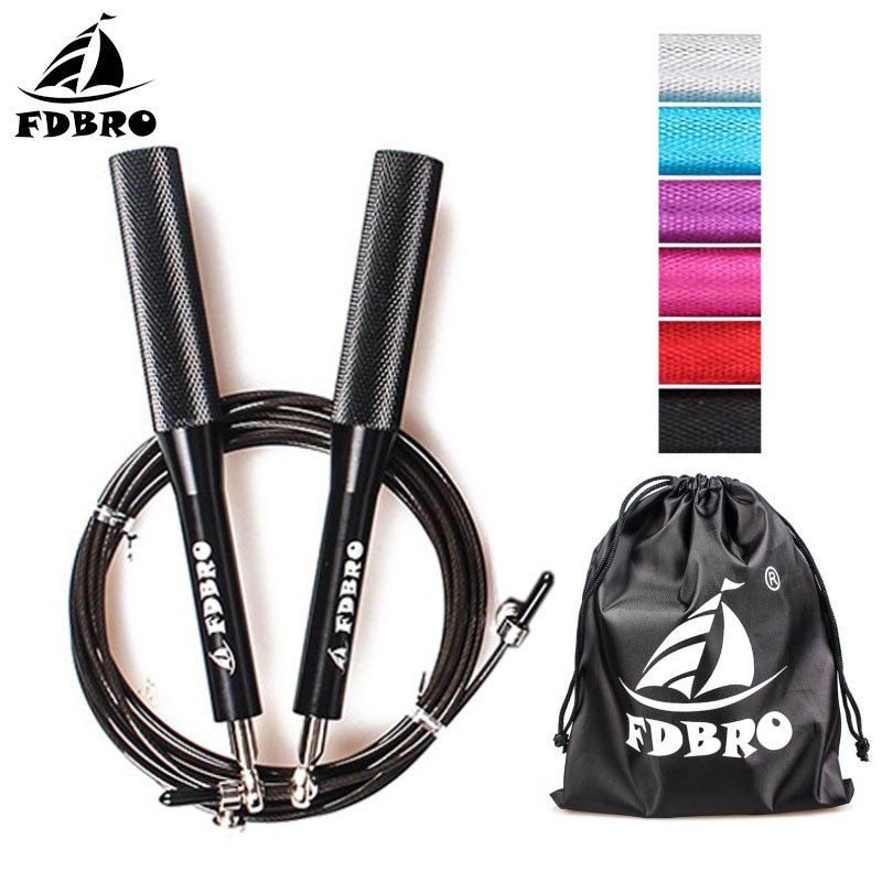 FDBRO Einstellbare Springen Seil Geschwindigkeit Crossfit Seil Fitnessstudio trainieren ÜSpund Springen Überspringen Seile Boxen MMA Ausbildung Fitness Ausrügestochen