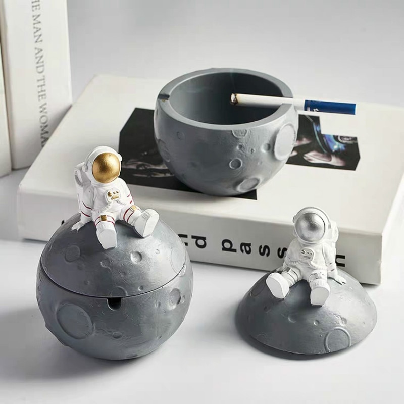 Persönlichkeit Kreative Astronaut Aschenbecher Harz Familie Dekoration Restaurant Bar KTV Aschenbecher Heimat Dekor Zubehör Freund