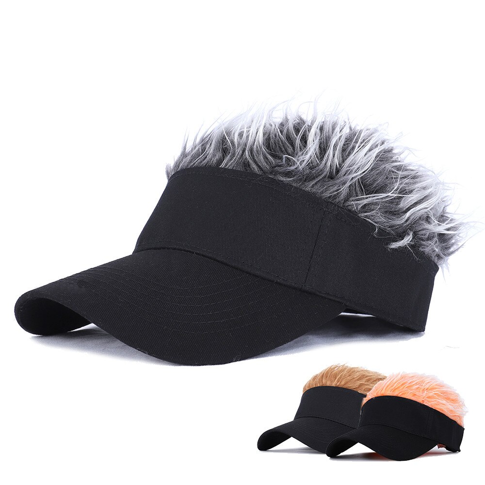 Baseball Kappe Mit Versetzt Haare Perücke Baseball Hütte Mit gespickt Perücken Männer Frauen Beiläufige prägnant Sonnenschirm Einstellbare Sonnenblende
