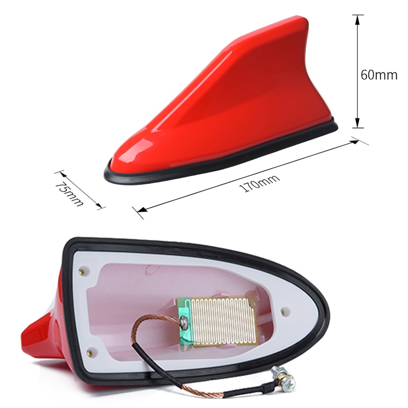 Neue 1Pc 6 Farben Universal- Auto FM Signal Verstärker Auto Radio Antennen Hai Flosse Antenne Auto Dach Dekoration Auto seite Ersatz