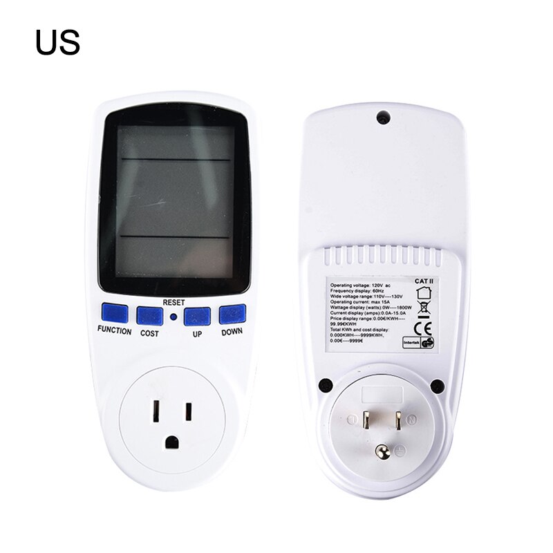 230V AC EU Digital LCD Energie Meter Wattmeter Buchse Leistung Kwh Energie Meter FR UNS UK AU BR Sauerei Auslauf Energie Analyzer