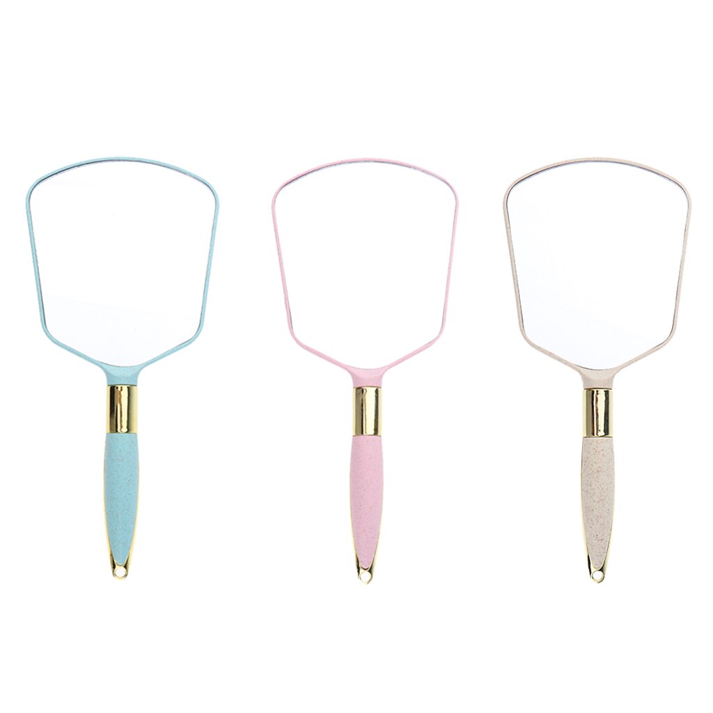 Kunststoff Handheld machen-hoch Kosmetik Spiegel mit Griff Für Eitelkeit Hause Salon Reise Verwenden