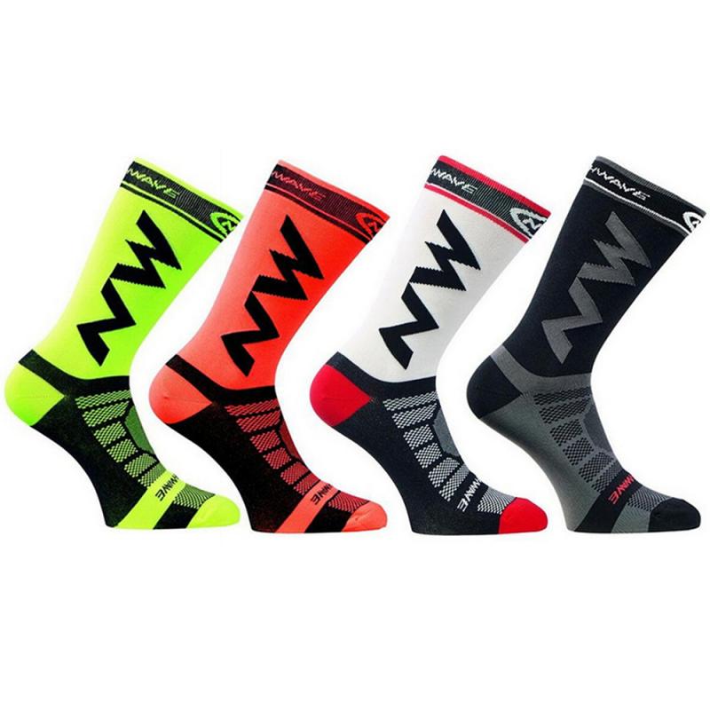 Radfahren Socken draussen Sport Socken Lauf Basketball FußBall Tennis Nicht-Unterhose Sport Baumwolle Nahen Winter Wandern Rohr Socken